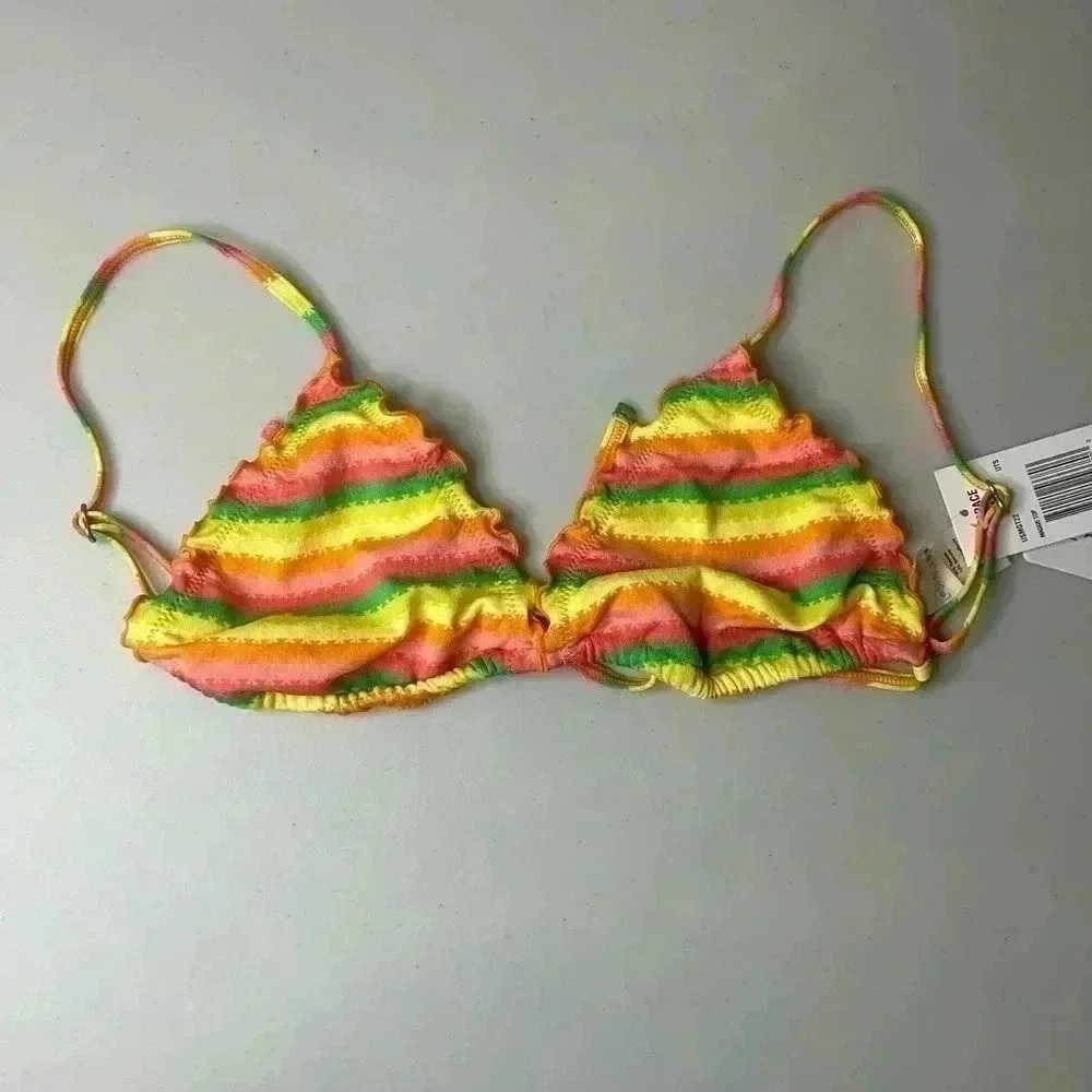 L*Space‎ Women's Maggie Bikini Swimsuit Top Under The Sun Size Medium NWT - Picture 2 of 4